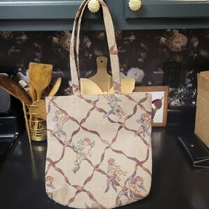 Vintage Cherub Angel Tapestry Tote